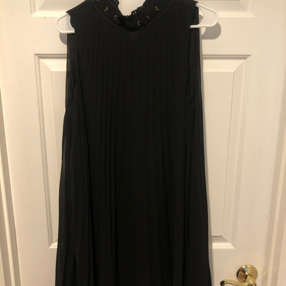 Max Studio high necked, pleated dress